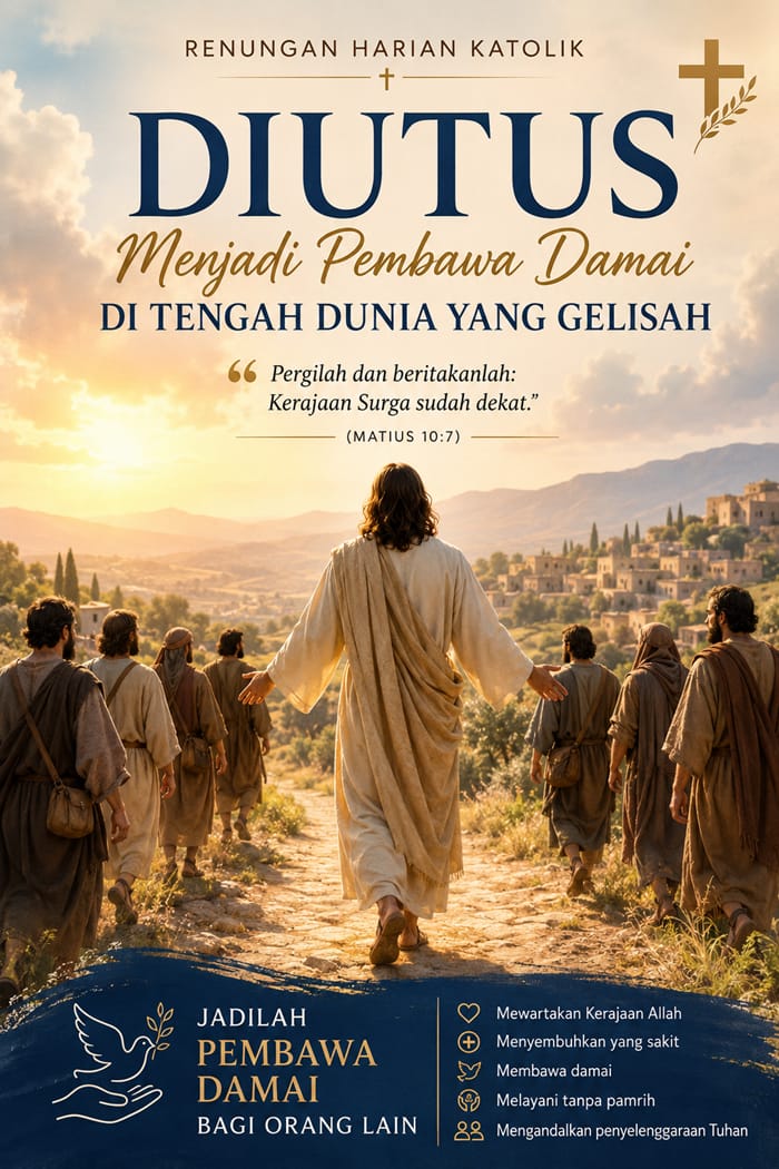 Diutus Menjadi Pembawa Damai di Tengah Dunia yang Gelisah